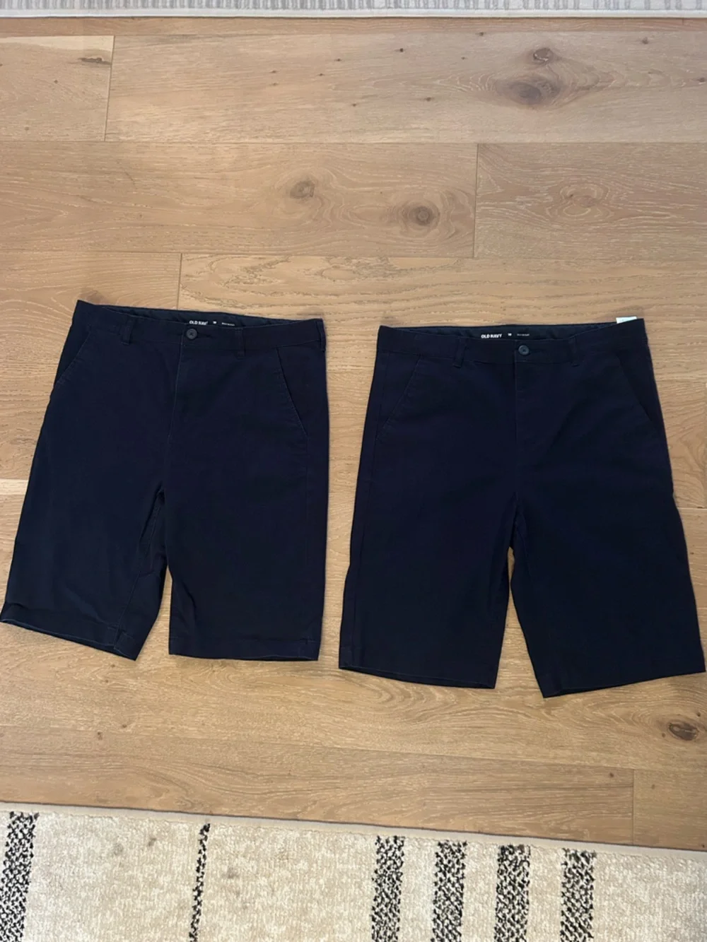 NWOT Old Navy Boys Navy Chino Shorts 2 Pair Size 20